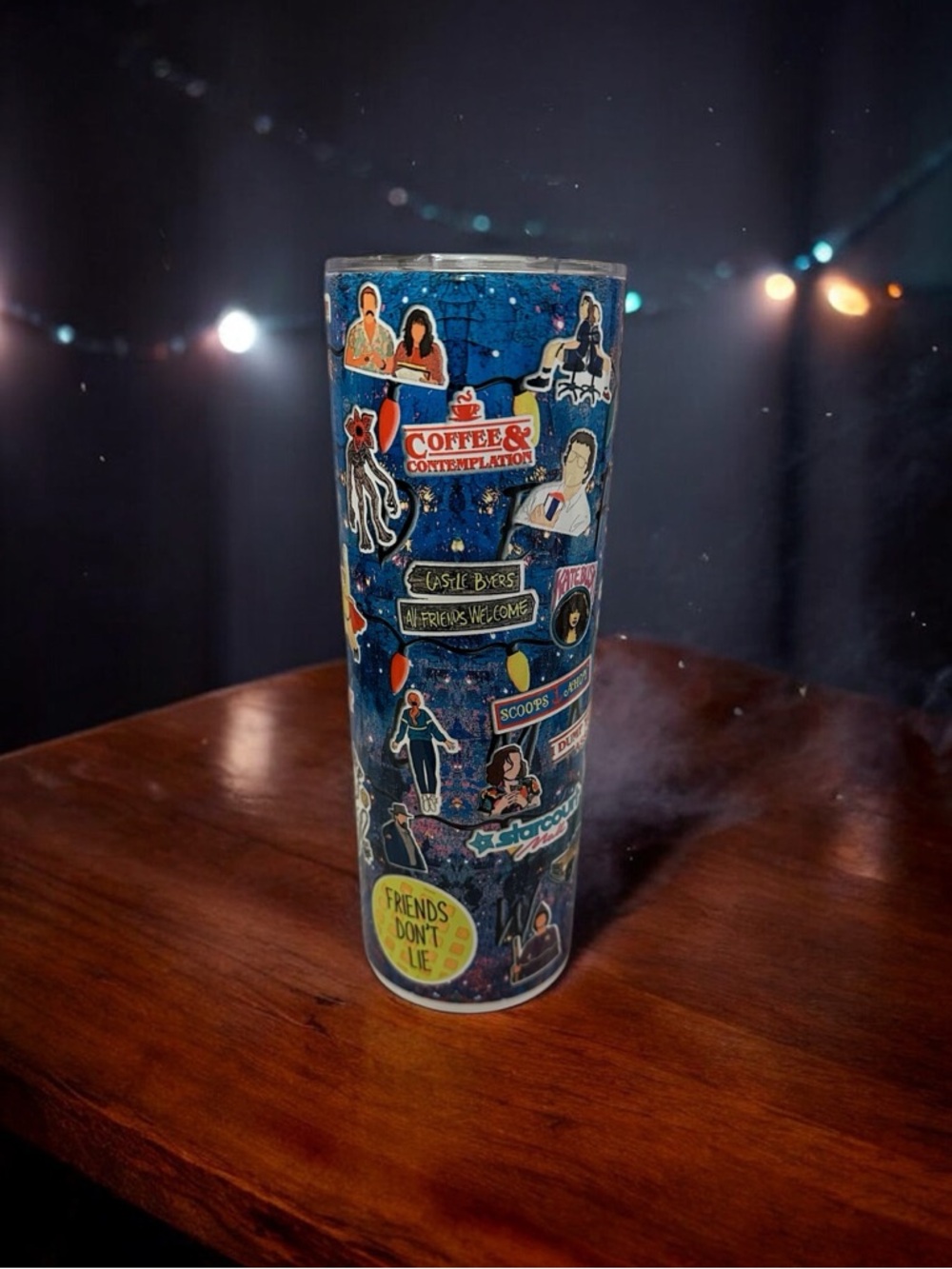 80s Sci-Fi Small Town Inspired Tumbler | Retro Horror TV Fan Cup